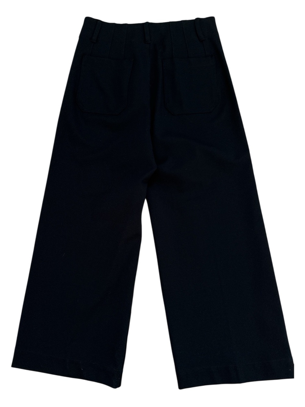 Maeve Anthro The Colette Cropped Wide-Leg Trousers Ponte Edition | Black | 29 - Picture 5 of 11